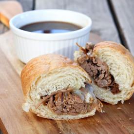 Slow Cooker French Dip Sandwiches