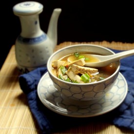 Hot and Sour Soup with Bok Choy