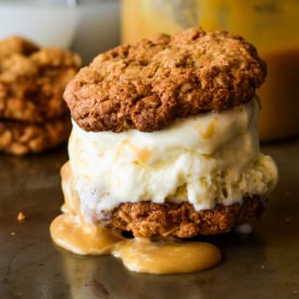 Autumn harvest ice cream sandwiches