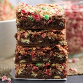 Mocha Peppermint Cookie Bars