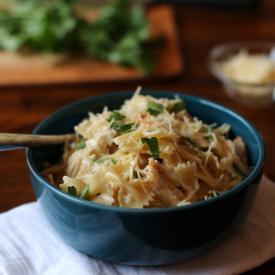 Bow-tie Chicken Alfredo