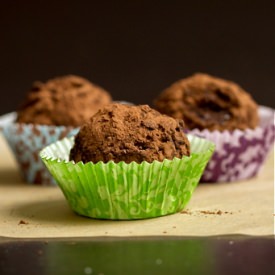 Dark Chocolate Sunflower Truffles