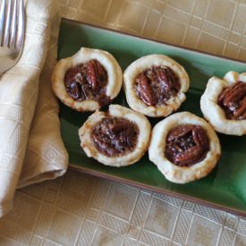 Dark Chocolate Pecan Pie Tarts