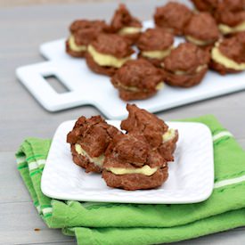 Chocolate Eggnog Cream Puffs