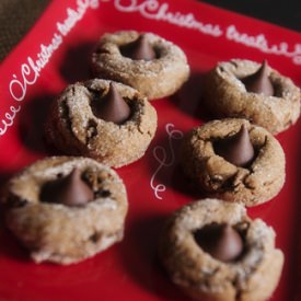 Gingerbread Kiss Cookies