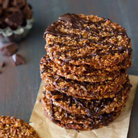 Dark Chocolate Almond Florentines
