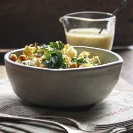 Roasted Cauliflower and Chickpeas