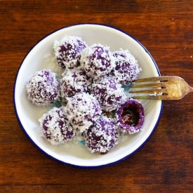 Purple Sweet Potato Ondeh Ondeh