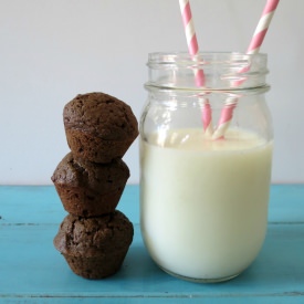Triple Chocolate Mini Muffins