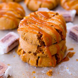 Caramel Molasses Cookies