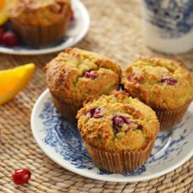 Paleo Cranberry Orange Muffins