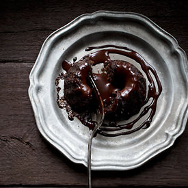 Mini Dark Chocolate Chambord Bundt