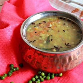 Fresh Green Peppercorns And Lentils