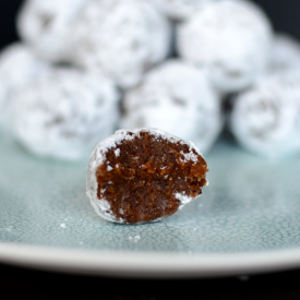 Gingerbread Pumpkin Snowballs