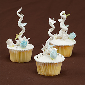 Whimsical Christmas Tree Cupcakes