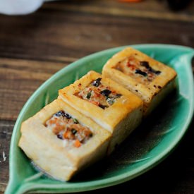 Braised Chinese Stuffed Tofu