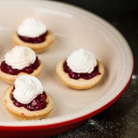 Mini Cranberry Pies with Meringue