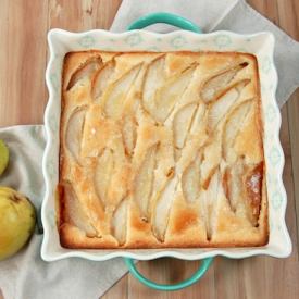 Pear Cobbler & Almond Whipped Cream