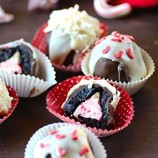 Chocolate Candy Cane Cookies