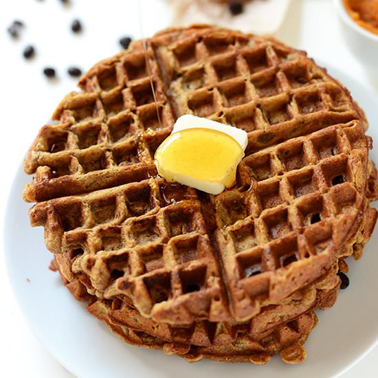 Pumpkin Spice Latte Waffles