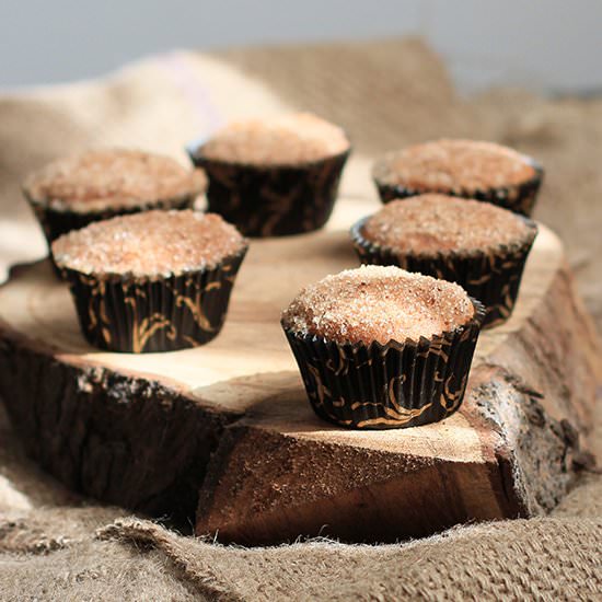 Gingerbread Doughnut Muffins