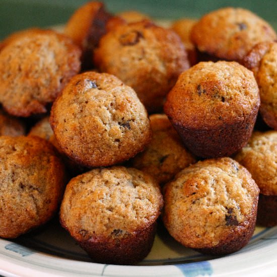 Chocolate Chip Banana Mini Muffins
