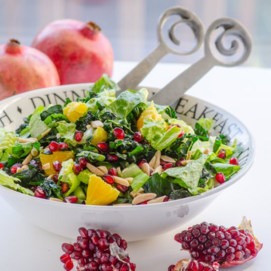 Winter Fruit Kale Salad