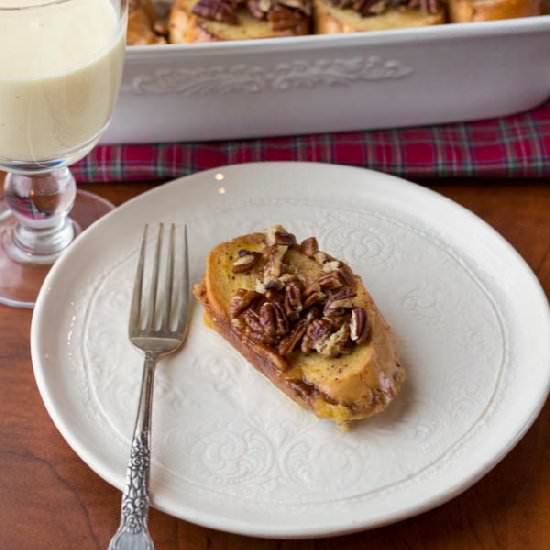Eggnog French Toast Casserole