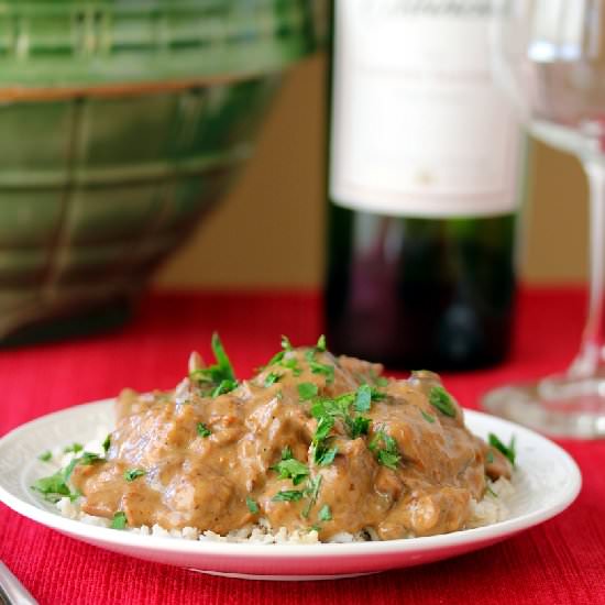 Easy Beef Stroganof