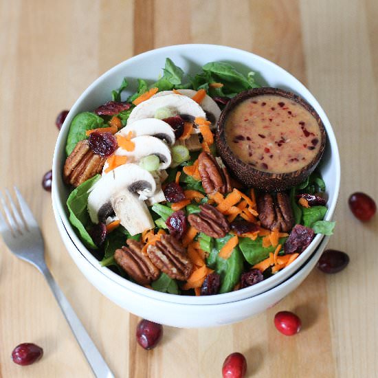 Salad with Cranberry Dressing