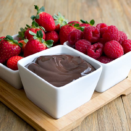 Chocolate Greek Yogurt Fruit Dip