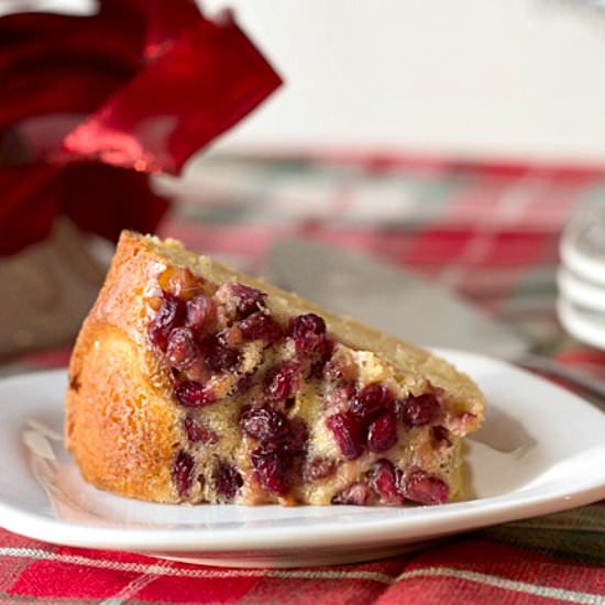 Pomegranate Lime Bundt Cake