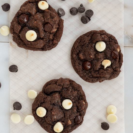 Double Chocolate Chip Cookies