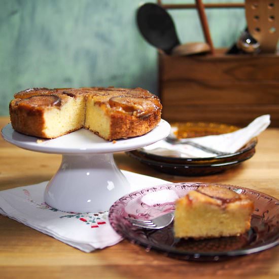 Fig and Whisky Upside Down Cake