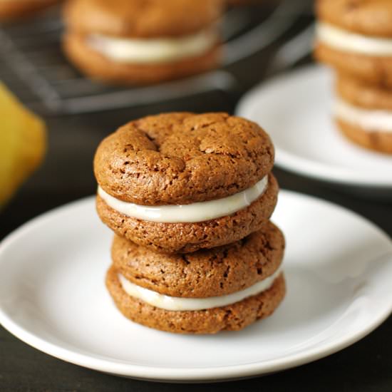 Chewy Ginger Cookie Sandwiches