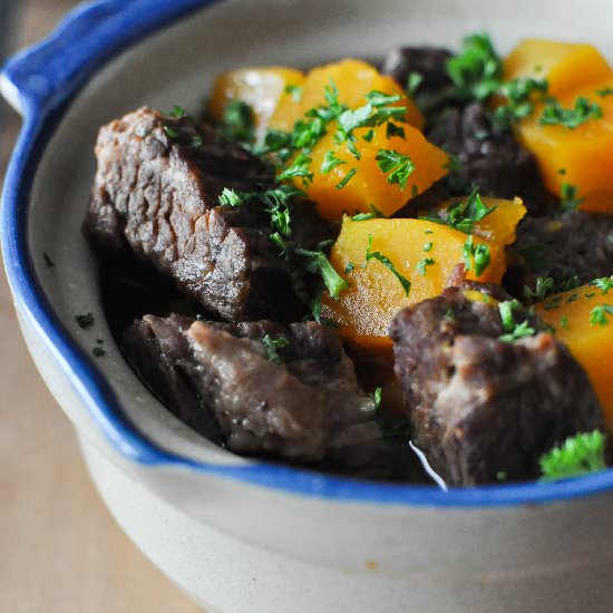 Winter Squash and Beef Stew