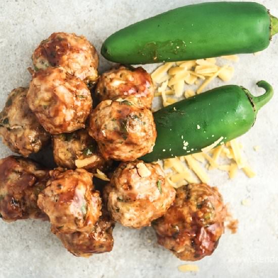 BBQ Jalapeno Chicken Meatballs