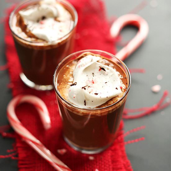 Vegan Peppermint Drinking Chocolate