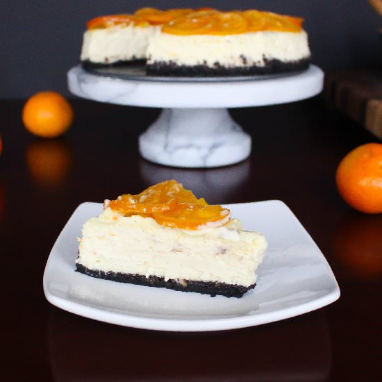 Clementine-Vanilla Bean Cheesecake