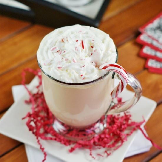White Chocolate Peppermint Eggnog