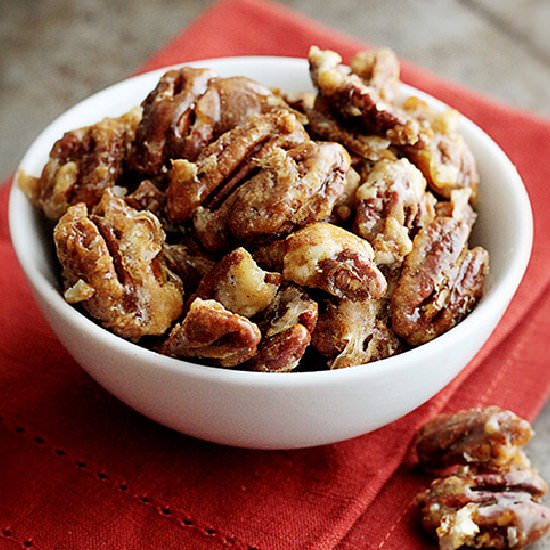 15 Minute Candied Cinnamon Pecans