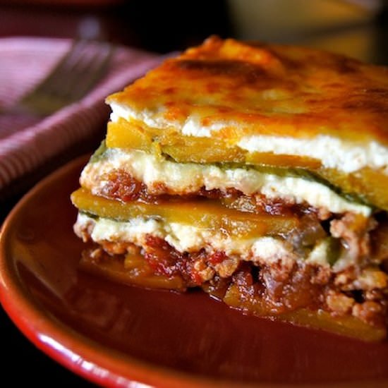 Chicken Butternut Squash Lasagna