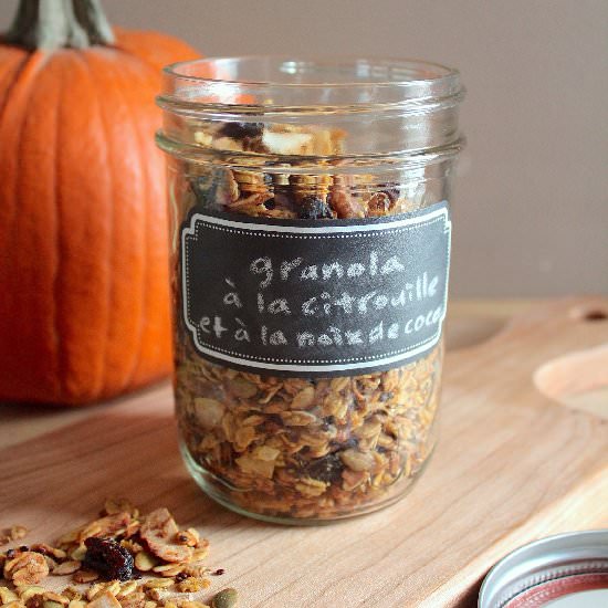 Coconut Pumpkin Granola