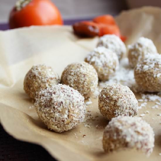 No Bake Persimmon Snowballs