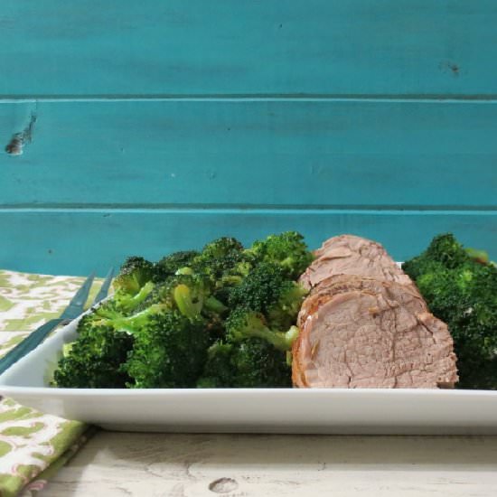 Herb Pork Tenderloin w/ Broccoli