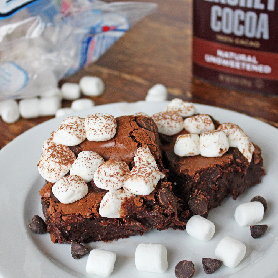 Hot Cocoa Brownies