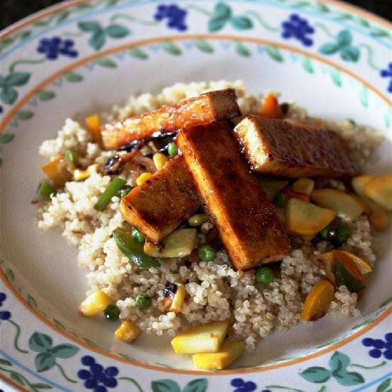 Lime Rickey Tofu over Quinoa