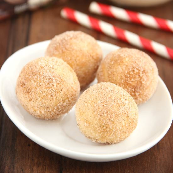 Eggnog Donut Holes