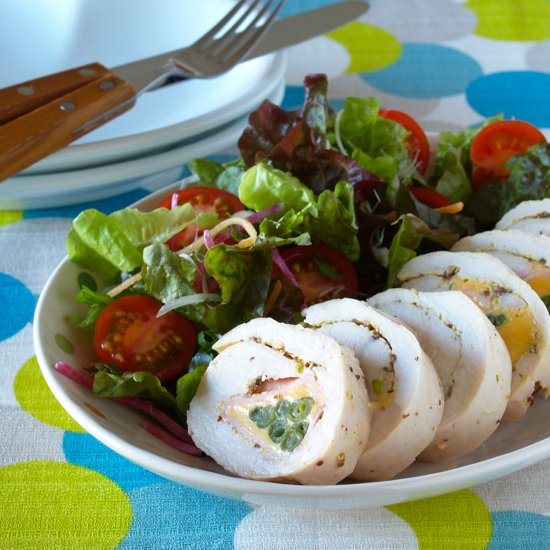 Microwave Chicken Roll-Up