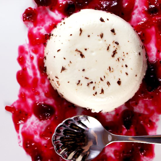 Cranberry Panna Cotta